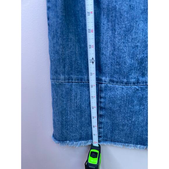 All Saints Denim Patch Mini Dress Size 4 - Picture 4 of 6